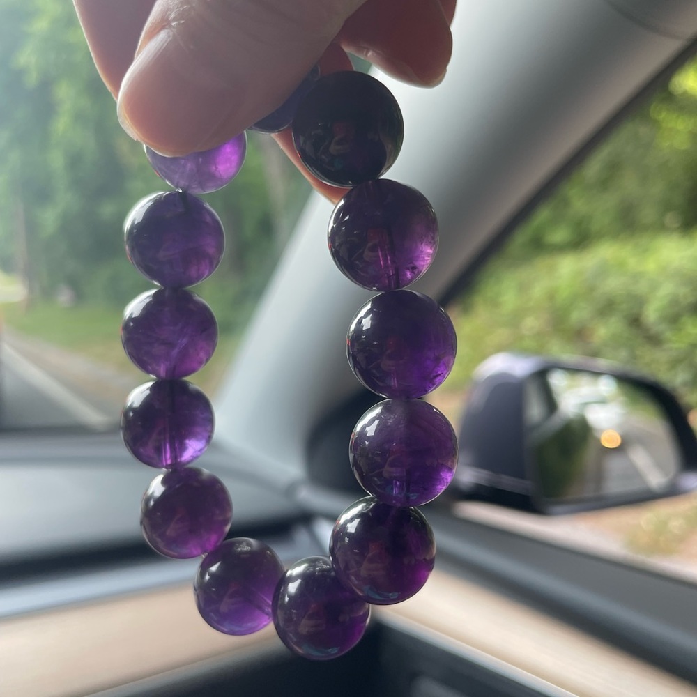 Amethyst beads bracelet